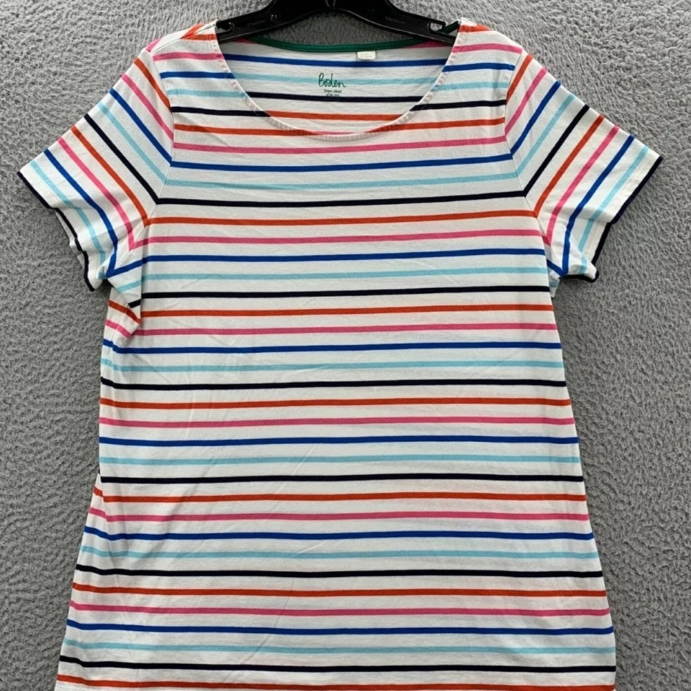 Boden stripes above the rest T-shirt size 16/18 US